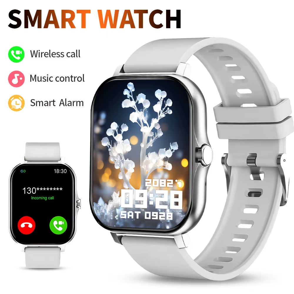 2025 New Smart Watch Bluetooth Call Message Reminder Man Woman Gift Full Touch Screen Sports Fitness Smart Watch
